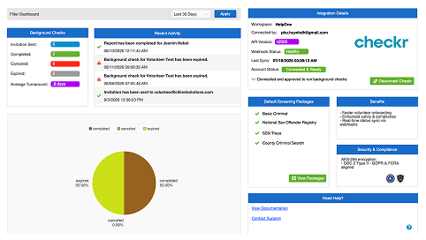 Background Screening Dashboard